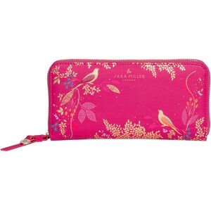 Sara Miller Pink Chelsea Birds Large Zip Purse Sara Miller Pink Chelsea Birds Large Zip Purse