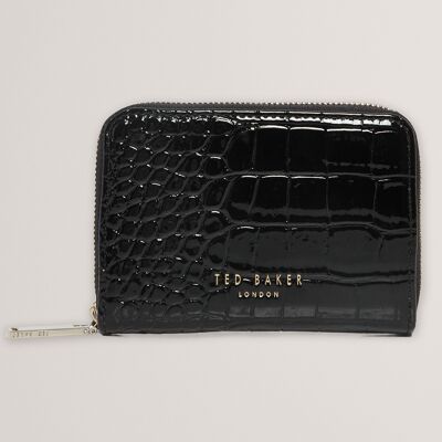 Ted Baker VARLEE Black Croc Effect Zip Around Wallet Ted Baker VARLEE Black Croc Effect Zip Around Wallet