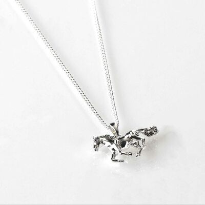 Equilibrium Country Horse Silver Plated Necklace Equilibrium Country Horse Silver Plated Necklace