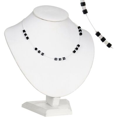 Carrie Elspeth Monochrome Cubes Spaced Necklace Carrie Elspeth Monochrome Cubes Spaced Necklace