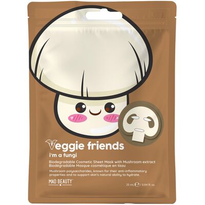 Mad Beauty Veggie Friends Mushroom Cosmetic Sheet Mask Mad Beauty Veggie Friends Mushroom Cosmetic Sheet Mask