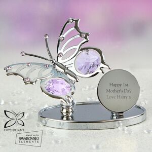 Personalised Memento Company Personalised Crystocraft Butterfly Ornament Personalised Memento Company Personalised Crystocraft Butterfly Ornament