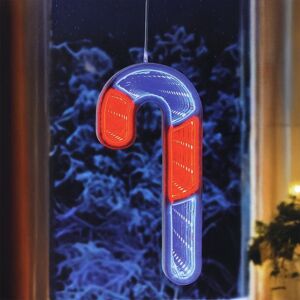 Premier Infinity Mirror 15cm Lit Candy Cane LED Light Premier Infinity Mirror 15cm Lit Candy Cane LED Light