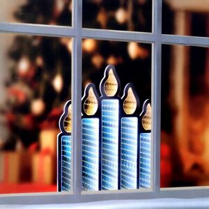 Premier Infinity Mirror 40cm Flickering Lit Candle Bridge LED Light Premier Infinity Mirror 40cm Flickering Lit Candle Bridge LED Light