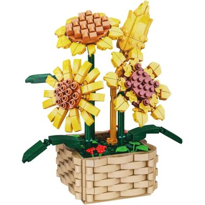 PMS Florist Sunflower Plant 550 Piece Building Block Set PMS Florist Sunflower Plant 550 Piece Building Block Set