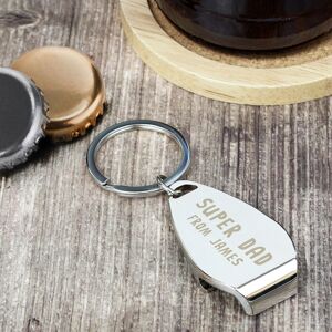 Personalised Memento Company Personalised Super Dad Bottle Opener Keyring Personalised Memento Company Personalised Super Dad Bottle Opener Keyring
