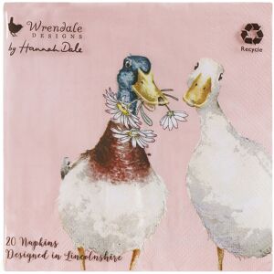 Wrendale Designs 'Not a Daisy Goes By' Duck Set of 20 Lunch Napkins Wrendale Designs 'Not a Daisy Goes By' Duck Set of 20 Lunch Napkins