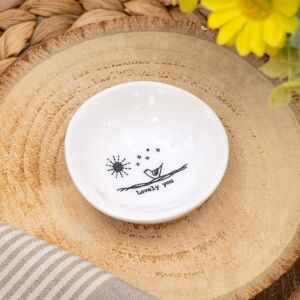 East of India ‘Lovely You’ Small Wobbly Bowl East of India ‘Lovely You’ Small Wobbly Bowl
