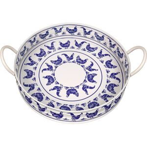 Emma Bridgewater Blue Hens Large Handle Tray Emma Bridgewater Blue Hens Large Handle Tray