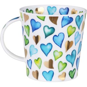 Dunoon Love Hearts Blue Cairngorm Shape Mug Dunoon Love Hearts Blue Cairngorm Shape Mug