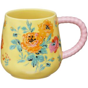 Cath Kidston Archive Rose Yellow Twisted Handle Billie Mug Cath Kidston Archive Rose Yellow Twisted Handle Billie Mug
