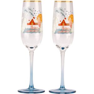Cath Kidston Christmas Home For Christmas Set of 2 Champagne Flutes Cath Kidston Christmas Home For Christmas Set of 2 Champagne Flutes