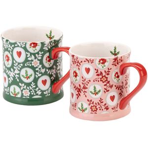 Cath Kidston Christmas Holly Spots Set Of 2 Mollie Mugs Cath Kidston Christmas Holly Spots Set Of 2 Mollie Mugs