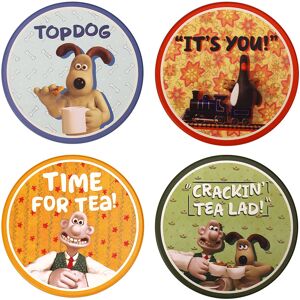 Wallace & Gromit Wallace & Gromit - Set of 4 Ceramic Coasters Wallace & Gromit Wallace & Gromit - Set of 4 Ceramic Coasters