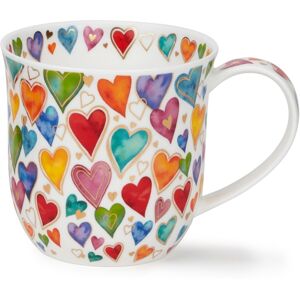 Dunoon Dazzle Hearts Cumbrae Shape Mug Dunoon Dazzle Hearts Cumbrae Shape Mug