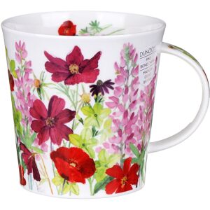 Dunoon Cottage Border Pink Cairngorm Shape Mug Dunoon Cottage Border Pink Cairngorm Shape Mug