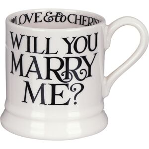 Emma Bridgewater Black Toast Will You Marry Me? Half Pint Mug Emma Bridgewater Black Toast Will You Marry Me? Half Pint Mug