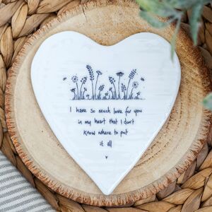 East of India ‘So Much love For You’ Heart Coaster East of India ‘So Much love For You’ Heart Coaster