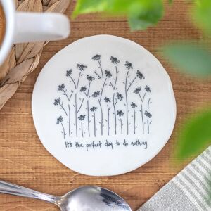 East of India ‘Perfect Day To Do Nothing’ Tall Flowers Coaster East of India ‘Perfect Day To Do Nothing’ Tall Flowers Coaster