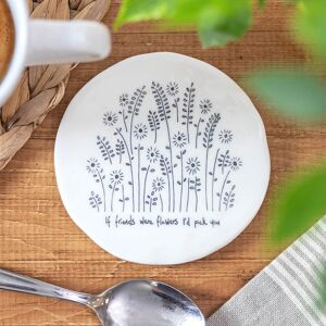 East of India ‘If Friends Were Flowers’ Tall Flowers Coaster East of India ‘If Friends Were Flowers’ Tall Flowers Coaster