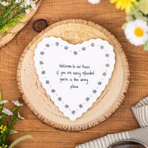 East of India ‘Offended’ Heart Scallop Coaster East of India ‘Offended’ Heart Scallop Coaster