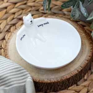 East of India Stretching Bear Medium Animal Boxed Bowl East of India Stretching Bear Medium Animal Boxed Bowl