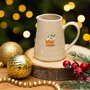 Gisela Graham Christmas Pudding Mini Ceramic Jug Gisela Graham Christmas Pudding Mini Ceramic Jug