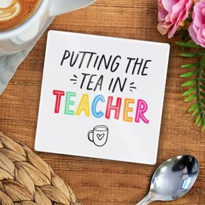 Widdop & Co Widdop & Co Hullabaloo ‘Putting The Tea In Teacher’ Ceramic Coaster Widdop & Co Widdop & Co Hullabaloo ‘Putting The Tea In Teacher’ Ceramic Coaster