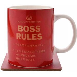 Widdop & Co Widdop & Co Civil Defence The Boss Mug & Coaster Set Widdop & Co Widdop & Co Civil Defence The Boss Mug & Coaster Set