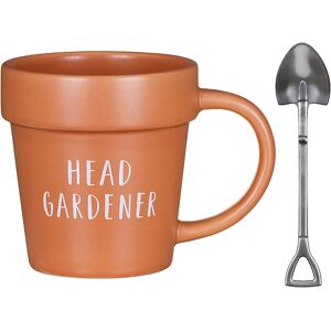 Lesser & Pavey ‘Head Gardner’ Plant Pot Mug & Shovel Tea Spoon Set Lesser & Pavey ‘Head Gardner’ Plant Pot Mug & Shovel Tea Spoon Set