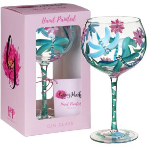 Lynsey Johnstone Dragonflies & Gerbera Hand Painted Gin Glass Lynsey Johnstone Dragonflies & Gerbera Hand Painted Gin Glass