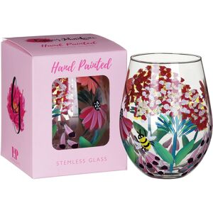 Lynsey Johnstone Wild Garden Hand Painted Stemless Glass Lynsey Johnstone Wild Garden Hand Painted Stemless Glass