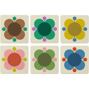 Orla Kiely Atomic Flowers Set of 6 Coasters Orla Kiely Atomic Flowers Set of 6 Coasters