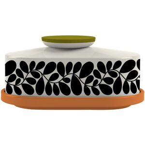 Orla Kiely Sycamore Stripe Orange Butter Dish Orla Kiely Sycamore Stripe Orange Butter Dish