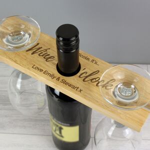 Personalised Memento Company Personalised ‘Wine O’Clock’ Wine Glass & Bottle Butler Personalised Memento Company Personalised ‘Wine O’Clock’ Wine Glass & Bottle Butler