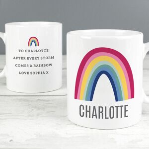 Personalised Memento Company Personalised Rainbow Mug Personalised Memento Company Personalised Rainbow Mug
