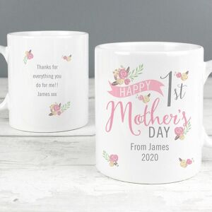 Personalised Memento Company Personalised Floral Bouquet 1st Mother’s Day Mug Personalised Memento Company Personalised Floral Bouquet 1st Mother’s Day Mug