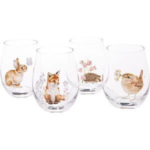 Wrendale Designs Set Of Four Tumbler Glasses Wrendale Designs Set Of Four Tumbler Glasses