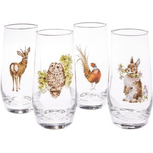 Wrendale Designs Set Of Four Hi Ball Glasses Wrendale Designs Set Of Four Hi Ball Glasses
