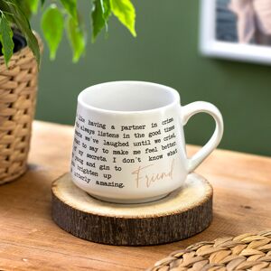 Widdop & Co Widdop & Co Moments Stoneware Mug – Friend Widdop & Co Widdop & Co Moments Stoneware Mug – Friend