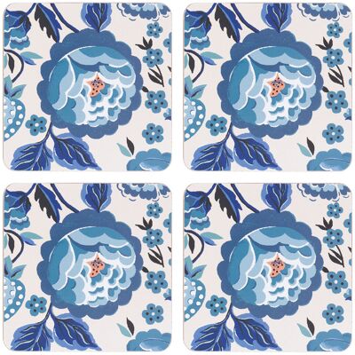 Cath Kidston Strawberry Garden Blue Set of 4 Coasters Cath Kidston Strawberry Garden Blue Set of 4 Coasters
