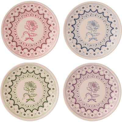 Cath Kidston Spitalfields Silk Set Of 4 Side Plates Cath Kidston Spitalfields Silk Set Of 4 Side Plates
