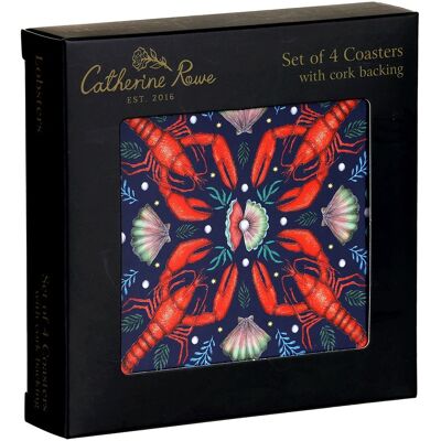Museums & Galleries Museums & Galleries Catherine Rowe Lobsters Set of 4 Coasters Museums & Galleries Museums & Galleries Catherine Rowe Lobsters Set of 4 Coasters