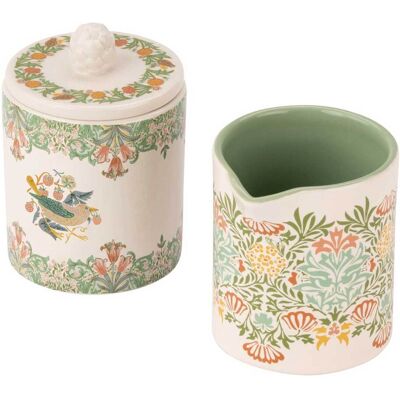 William Morris Kitchen Garden Sugar Bowl & Jug Set William Morris Kitchen Garden Sugar Bowl & Jug Set