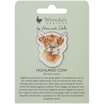 Wrendale Designs ‘Daisy Coo’ Highland Cow Pin Badge Wrendale Designs ‘Daisy Coo’ Highland Cow Pin Badge