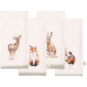 Wrendale Designs ‘Woodlanders’ Pack of 4 Fabric Napkins Wrendale Designs ‘Woodlanders’ Pack of 4 Fabric Napkins
