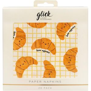 Glick Croissants Pack of 20 Napkins Glick Croissants Pack of 20 Napkins