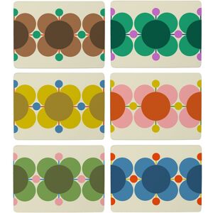 Orla Kiely Atomic Flowers Set of 6 Placemats Orla Kiely Atomic Flowers Set of 6 Placemats