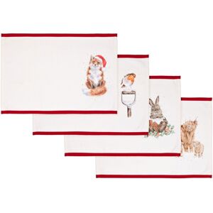 Wrendale Designs ‘Winter Woodland’ Pack of 4 Cotton Christmas Placemats Wrendale Designs ‘Winter Woodland’ Pack of 4 Cotton Christmas Placemats