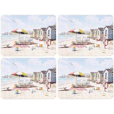 Lesser & Pavey Sandy Beach Set Of 4 Placemats Lesser & Pavey Sandy Beach Set Of 4 Placemats